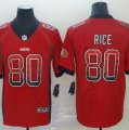 Nike 49ers #80 Jerry Rice Red Drift Fashion Limited Jersey