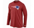 Nike New England Patriots Logo Long Sleeve T-Shirt RED