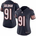Women's Nike Chicago Bears #91 Eddie Goldman Limited Navy Blue Rush NFL Jersey