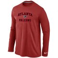 Nike Atlanta Falcons Heart & Soul Long Sleeve T-Shirt RED