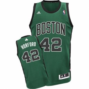 Womens Adidas Boston Celtics #42 Al Horford Swingman Green(Black No.) Alternate NBA Jersey