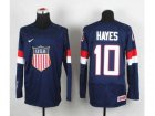 nhl jerseys USA #10 hayes blue[johnson](2014 world championship)