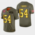 Nike 49ers#54 Fred Warner 2019 Olive Gold Salute To Service 100th Season Limited Jersey