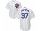 Mens Majestic Chicago Cubs #37 Brett Anderson Replica White Home Cool Base MLB Jersey