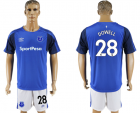 2017-18 Everton FC 28 DOWELL Home Soccer Jersey