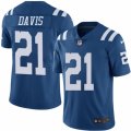 Mens Nike Indianapolis Colts #21 Vontae Davis Limited Royal Blue Rush NFL Jersey