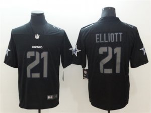 Nike Cowboys #21 Ezekiel Elliott Black Impact Limited Jersey