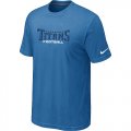 Nike Tennessee Titans Sideline Legend Authentic Font T-Shirt â€“L.Blue