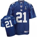 New York Giants #21 Phillips 2012 Super Bowl XLVI Blue