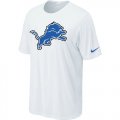 Detroit Lions Sideline Legend Authentic Logo T-Shirt White