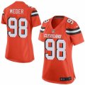 Women's Nike Cleveland Browns #98 Jamie Meder Limited Orange Alternate NFL Jersey