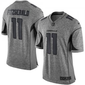 Nike Arizona Cardinals #11 Larry Fitzgerald Gray Gridiron Gray Jersey(Limited)