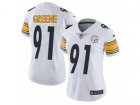Women Nike Pittsburgh Steelers #91 Kevin Greene Vapor Untouchable Limited White NFL Jersey