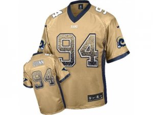 Nike St. Louis Rams #94 Robert Quinn Gold jerseys(Elite Drift Fashion)