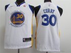 Warriors #30 Stephen Curry White Youth Nike Authentic Jersey