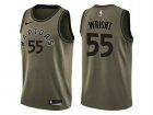 Men Nike Toronto Raptors #55 Delon Wright Green Salute to Service NBA Swingman Jersey