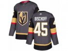 Youth Adidas Vegas Golden Knights #45 Jake Bischoff Authentic Gray Home NHL Jersey