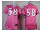 Nike women nfl jerseys baltimore ravens #58 dumervil pink[nike love]