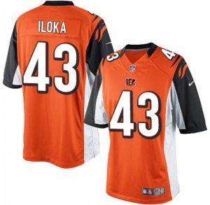 Men\'s Nike Cincinnati Bengals #43 George Iloka Limited Orange Alternate NFL Jersey
