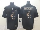 Nike Cowboys #4 Dak Prescott Black Statue Of Liberty Limited Jersey