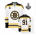nhl jerseys boston bruins #91 savard white[2013 stanley cup]