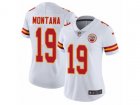 Women Nike Kansas City Chiefs #19 Joe Montana Vapor Untouchable Limited White NFL Jersey