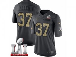 Youth Nike Atlanta Falcons #37 Ricardo Allen Limited Black 2016 Salute to Service Super Bowl LI 51 NFL Jersey