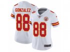 Women Nike Kansas City Chiefs #88 Tony Gonzalez Vapor Untouchable Limited White NFL Jersey