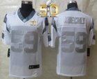 Nike Carolina Panthers #59 Luke Kuechly White Super Bowl 50 Men's Stitched NFL Limited Platinum Jersey