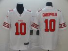 Nike 49ers #10 Jimmy Garoppolo White Team Logos Fashion Vapor Limited Jersey