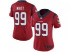 Women Nike Houston Texans #99 J.J. Watt Vapor Untouchable Limited Red Alternate NFL Jersey