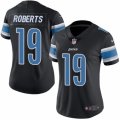 Women's Nike Detroit Lions #19 Andre Roberts Limited Black Rush NFL Jersey