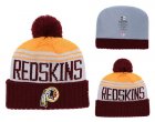 Redskins Team Logo Red Pom Knit Hat