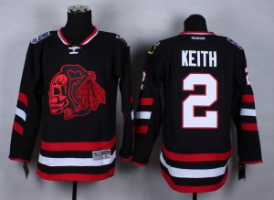 NHL Chicago Blackhawks #2 Duncan Keith Stitched black jersey[2014 new]