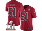 Mens Nike Atlanta Falcons #51 Alex Mack Limited Red Rush Super Bowl LI 51 NFL Jersey