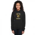 Womens Brooklyn Nets Gold Collection Pullover Hoodie Black
