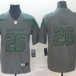 Nike Jets #26 Le\'Veon Bell Gray Inverted Legend Limited Jersey