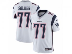 Mens Nike New England Patriots #77 Nate Solder Vapor Untouchable Limited White NFL Jersey