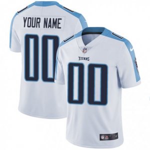 Mens Nike Tennessee Titans Customized White Vapor Untouchable Limited Player NFL Jersey