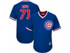Mens Majestic Chicago Cubs #71 Wade Davis Royal Blue Cooperstown Flexbase Authentic Collection MLB Jersey