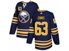 Men Adidas Buffalo Sabres #63 Tyler Ennis Navy Blue Home Authentic Stitched NHL Jersey