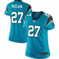 Women's Nike Carolina Panthers #27 Robert McClain Limited Blue Alternate NFL Jersey
