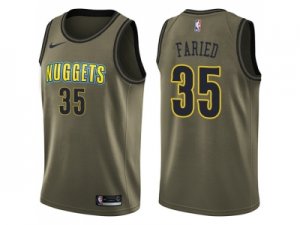 Men Nike Denver Nuggets #35 Kenneth Faried Green Salute to Service NBA Swingman Jersey