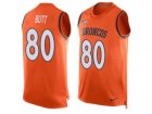 Mens Nike Denver Broncos #80 Jake Butt Limited Orange Player Name & Number Tank Top NFL Jersey