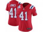 Women Nike New England Patriots #41 Cyrus Jones Red Alternate Vapor Untouchable Limited Player NFL Jersey