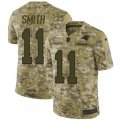 Mens Nike Carolina Panthers #11 Torrey Smith Limited Camo 2018 Salute to Service NFL Jersey