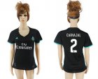 2017-18 Real Madrid 2 CARVAJAL Away Women Soccer Jersey
