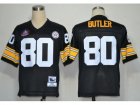 NFL Jerseys Pittsburgh Steelers #80 Jack Butler Black M&N Hall of Fame 2012