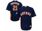Houston Astros #21 Andy Pettitte Replica Navy Blue Alternate 2017 World Series Bound Cool Base MLB Jersey