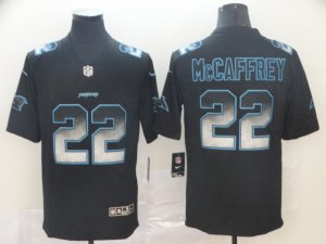 Nike Panthers #22 Christian McCaffrey Black Arch Smoke Vapor Untouchable Limited Jersey